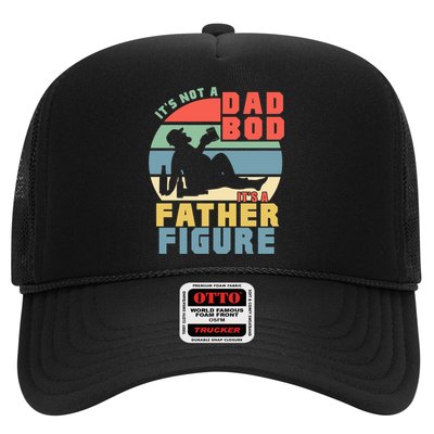 Funny Retro Vintage Its Not A Dad Bod Its A Father Figure Gift Trucker Hat
