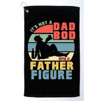 Funny Retro Vintage Its Not A Dad Bod Its A Father Figure Gift Golf Towel