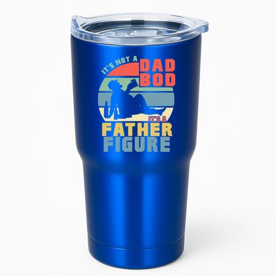 Funny Retro Vintage Its Not A Dad Bod Its A Father Figure Gift Tumbler