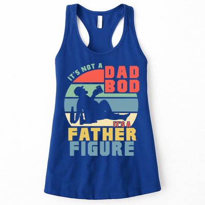 Funny Retro Vintage Its Not A Dad Bod Its A Father Figure Gift Womens Tank Top