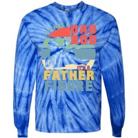 Funny Retro Vintage Its Not A Dad Bod Its A Father Figure Gift Tie-Dye Long Sleeve Shirt