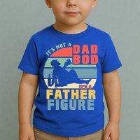 Funny Retro Vintage Its Not A Dad Bod Its A Father Figure Gift Toddler T-Shirt