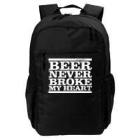 Funny Retro Vintage Beer Never Broke My Heart Beer Gifts Daily Commute Backpack