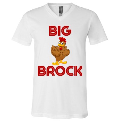 Funny Retro Vintage Big Cock Brock Humor V-Neck T-Shirt