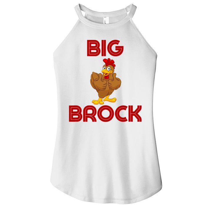 Funny Retro Vintage Big Cock Brock Humor Women's Perfect Tri Rocker Tank