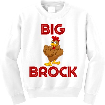 Funny Retro Vintage Big Cock Brock Humor Kids Sweatshirt