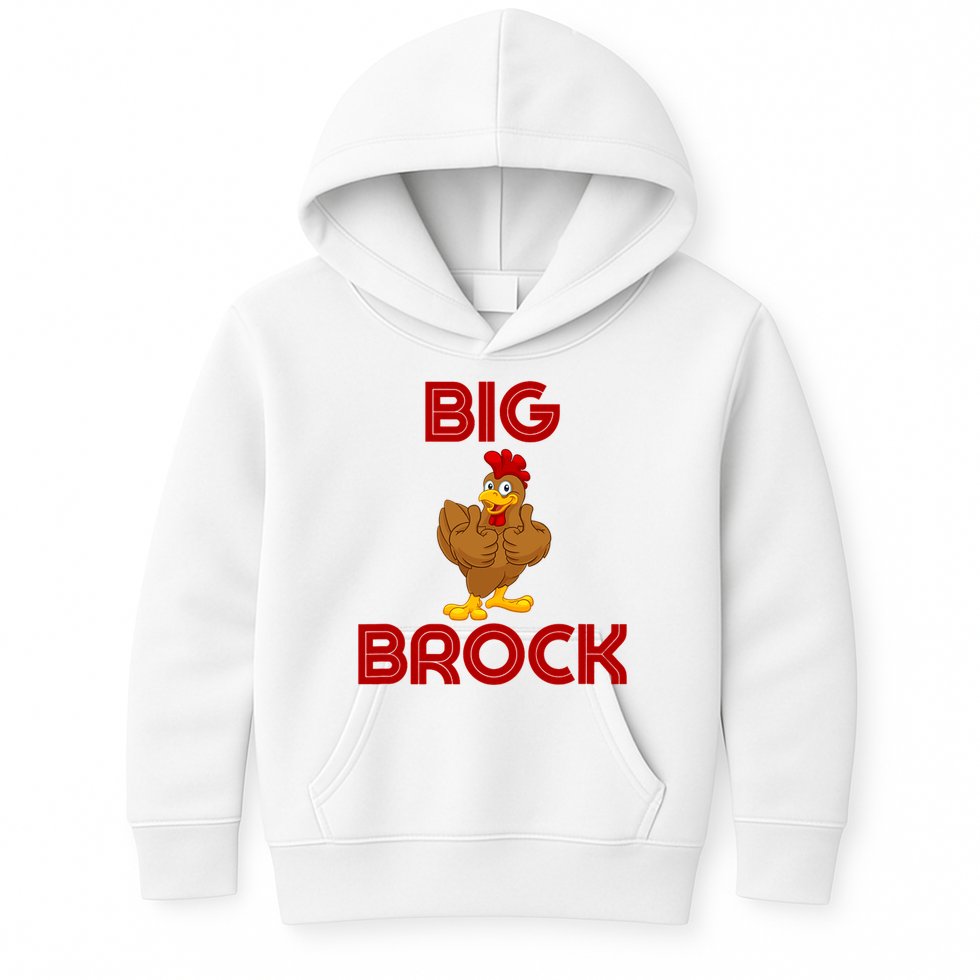 Funny Retro Vintage Big Cock Brock Humor Kids Hoodie
