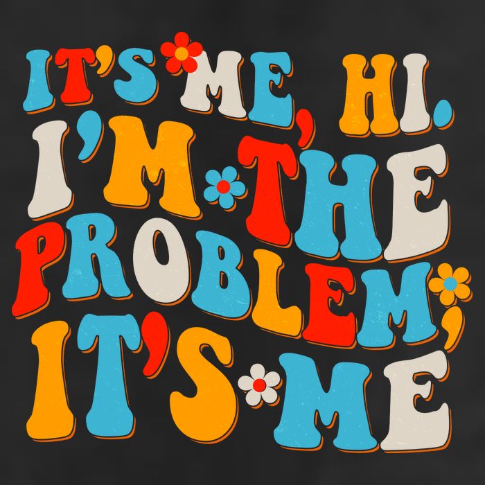 Funny Retro Vintage It's Me Hi I'm The Problem It's Me Garment-Dyed Heavyweight T-Shirt