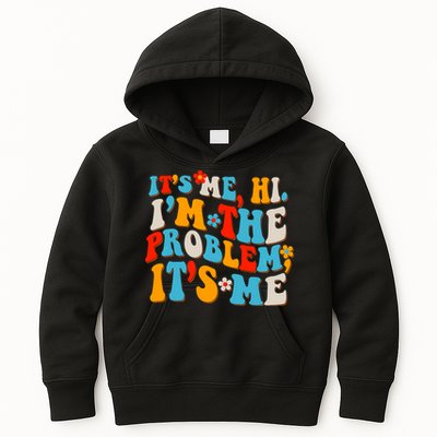 Funny Retro Vintage It's Me Hi I'm The Problem It's Me Kids Hoodie