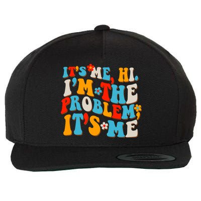 Funny Retro Vintage It's Me Hi I'm The Problem It's Me Wool Snapback Cap