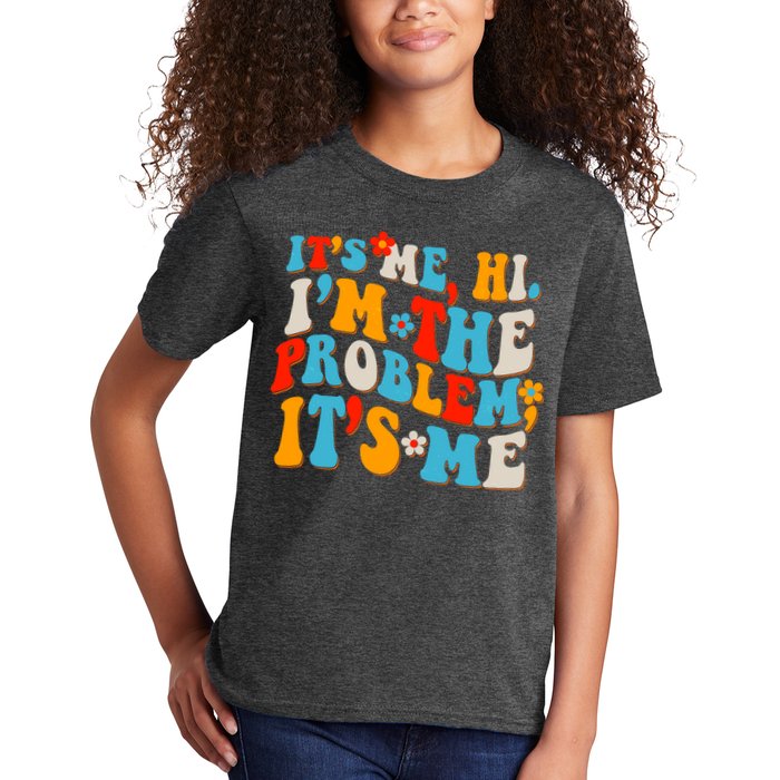 Funny Retro Vintage It's Me Hi I'm The Problem It's Me Kids T-Shirt