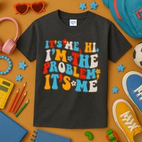 Funny Retro Vintage It's Me Hi I'm The Problem It's Me Kids T-Shirt