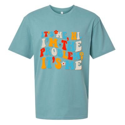Funny Retro Vintage It's Me Hi I'm The Problem It's Me Sueded Cloud Jersey T-Shirt
