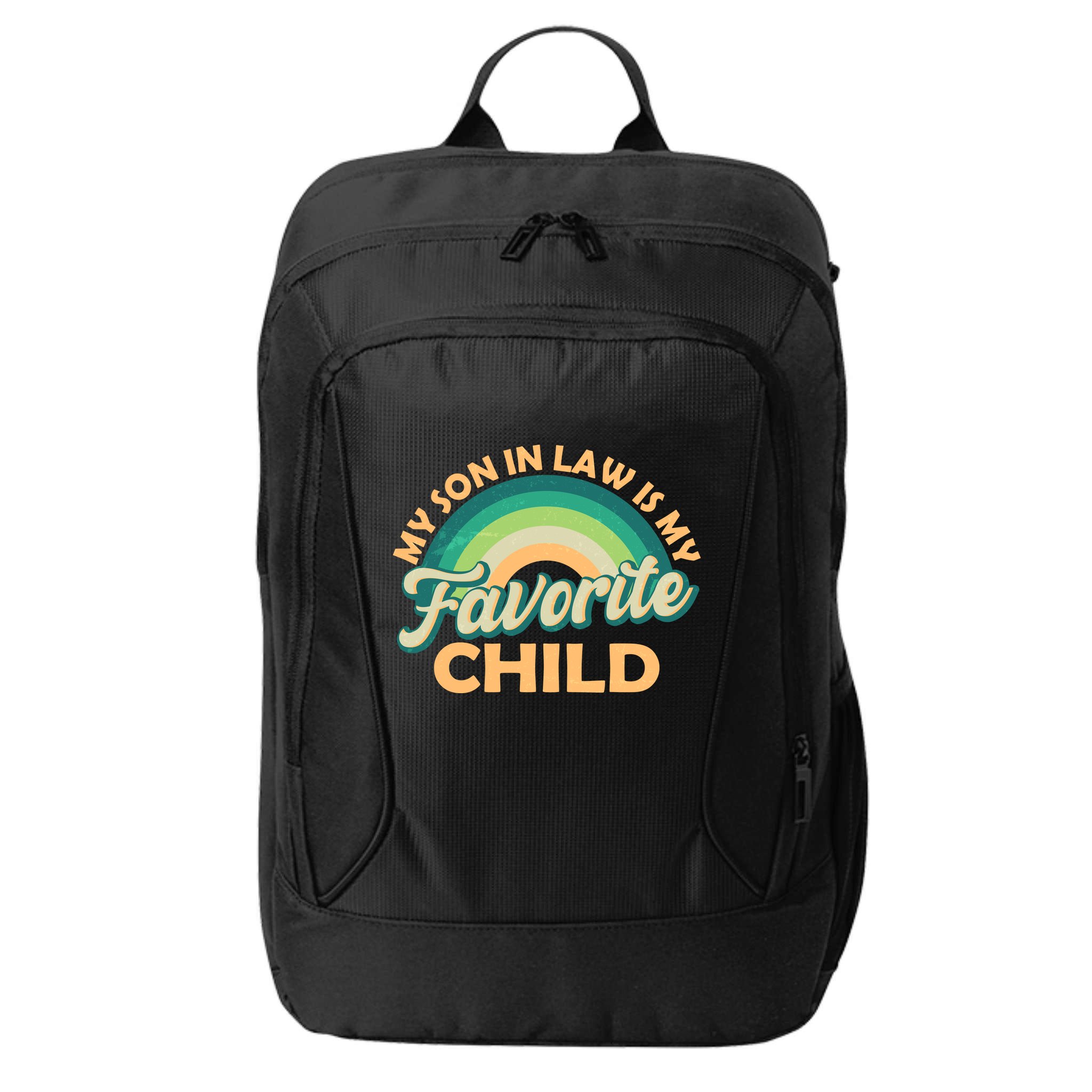 Funny Retro Vintage My Son In Law Is My Favorite Child City Backpack
