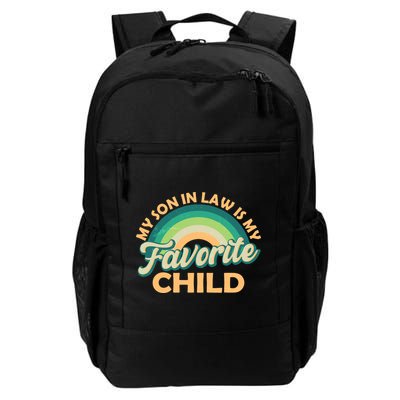 Funny Retro Vintage My Son In Law Is My Favorite Child Backpack