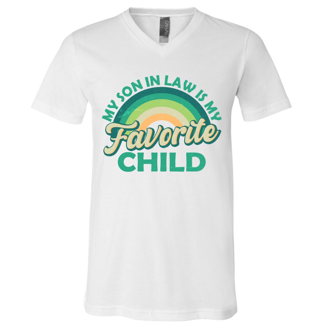 Funny Retro Vintage My Son In Law Is My Favorite Child V-Neck T-Shirt