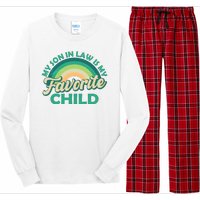 Funny Retro Vintage My Son In Law Is My Favorite Child Long Sleeve Pajama Set