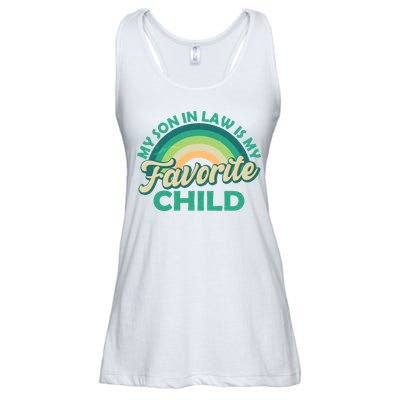 Funny Retro Vintage My Son In Law Is My Favorite Child Ladies Essential Flowy Tank