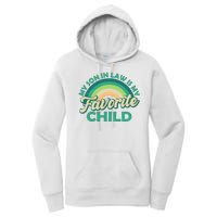 Funny Retro Vintage My Son In Law Is My Favorite Child Women's Pullover Hoodie