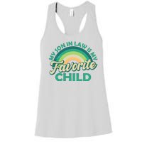 Funny Retro Vintage My Son In Law Is My Favorite Child Women's Racerback Tank