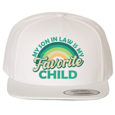 Funny Retro Vintage My Son In Law Is My Favorite Child Wool Snapback Cap