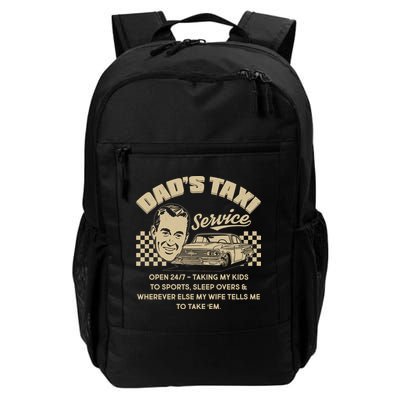 Funny Retro Vintage Dad's Taxi Service Backpack