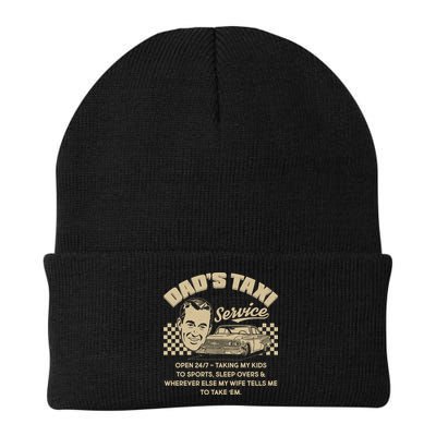 Funny Retro Vintage Dad's Taxi Service Beanie