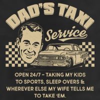 Funny Retro Vintage Dad's Taxi Service Beanie
