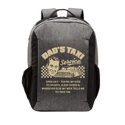 Funny Retro Vintage Dad's Taxi Service Vector Backpack