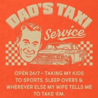 Funny Retro Vintage Dad's Taxi Service Premium T-Shirt