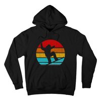 Funny Retro Vintage Snowboarding Hoodie