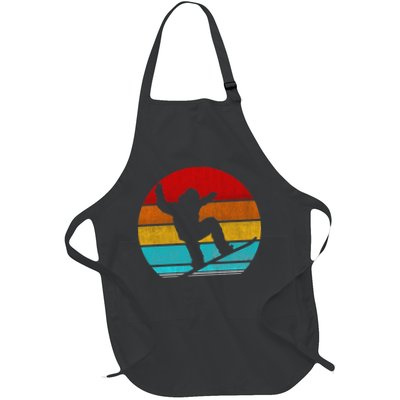 Funny Retro Vintage Snowboarding Apron