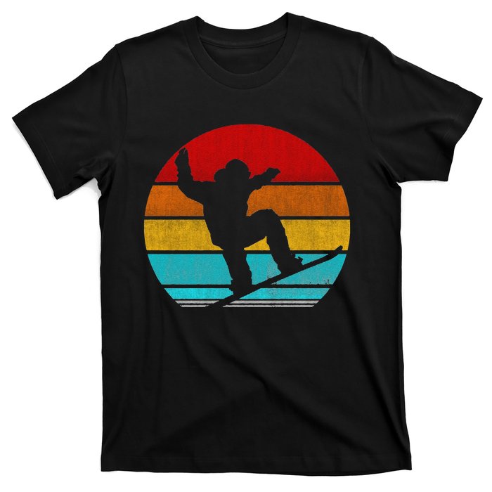 Funny Retro Vintage Snowboarding T-Shirt