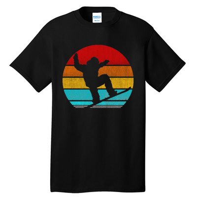 Funny Retro Vintage Snowboarding Tall T-Shirt