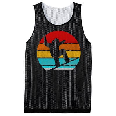 Funny Retro Vintage Snowboarding Mesh Reversible Basketball Jersey Tank