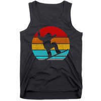 Funny Retro Vintage Snowboarding Tank Top