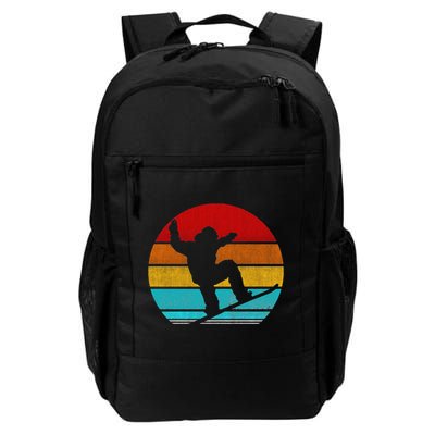 Funny Retro Vintage Snowboarding Daily Commute Backpack