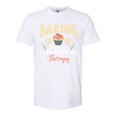 Funny Retro Vintage Baking So No Therapy Gift Softstyle® CVC T-Shirt