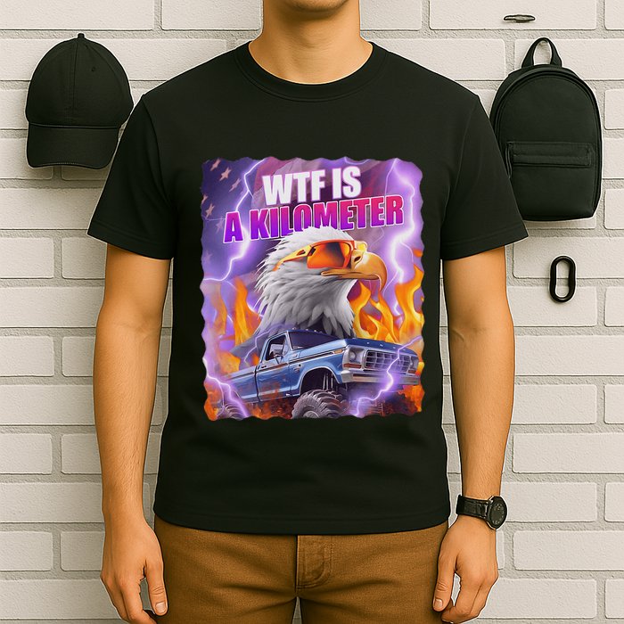 Funny Retro Wtf What Fck Is A Kilometer T-Shirt