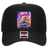 Funny Retro Wtf What Fck Is A Kilometer Trucker Hat