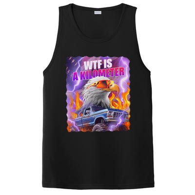 Funny Retro Wtf What Fck Is A Kilometer Vintage Style PosiCharge Competitor Tank