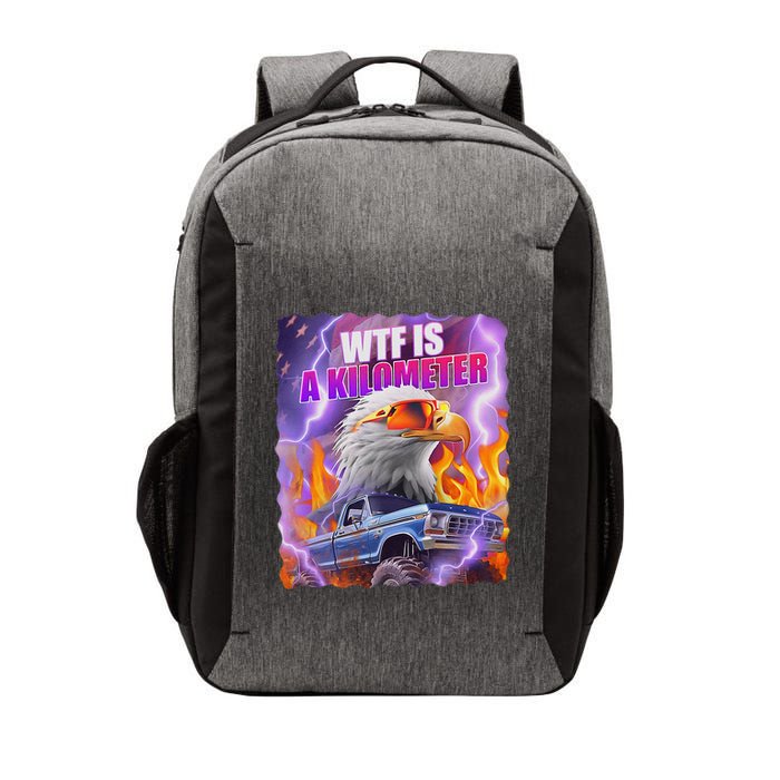 Funny Retro Wtf What Fck Is A Kilometer Vintage Style Vector Backpack