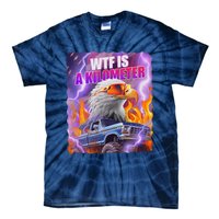 Funny Retro Wtf What Fck Is A Kilometer Vintage Style Tie-Dye T-Shirt