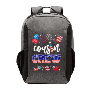 Funny Red White And Blue Cousin Crew 2024 Happy 4th Of July Vector Backpack