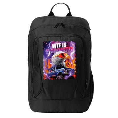 Funny Retro Wtf What Fck Is A Kilometer Vintage Style City Backpack