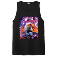 Funny Retro Wtf What Fck Is A Kilometer Vintage Style PosiCharge Competitor Tank