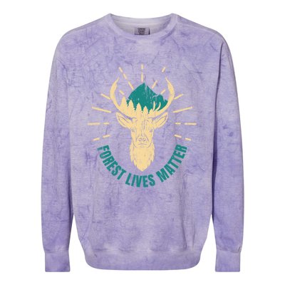 Forest Ranger Wild Life Mother Earth Cool Gift Colorblast Crewneck Sweatshirt