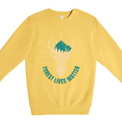 Forest Ranger Wild Life Mother Earth Cool Gift Premium Crewneck Sweatshirt