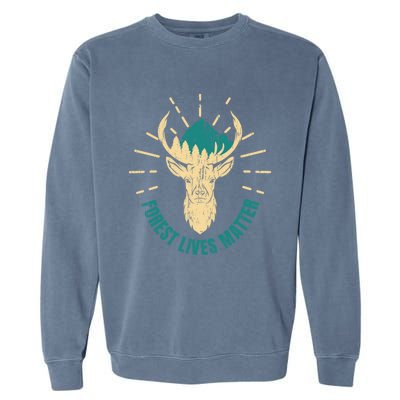 Forest Ranger Wild Life Mother Earth Cool Gift Garment-Dyed Sweatshirt