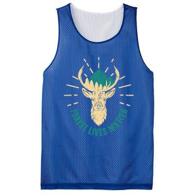 Forest Ranger Wild Life Mother Earth Cool Gift Mesh Reversible Basketball Jersey Tank